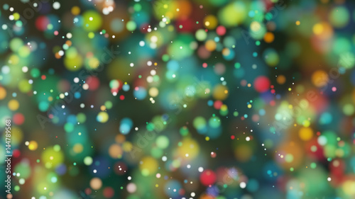 Beautiful colorful bokeh blurred background defocused lights