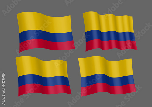 Waving flag of Colombia. Free Download Waving flag of Colombia. - GFXLoad