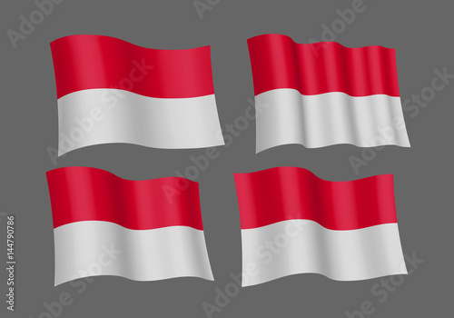Flag of Monaco, vector illustration Free Download Flag of Monaco, vector illustration - GFXLoad