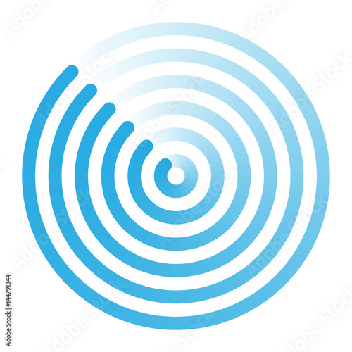 radar abstract icon symbol vector illustration
