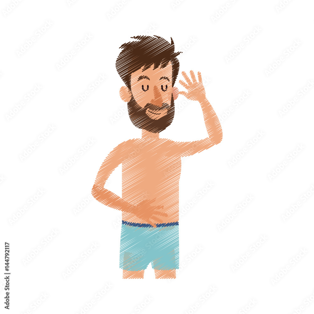 happy man with closed eyes in underwear icon image vector illustration design happy man with closed eyes in underwear icon image vector illustration design