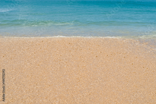 Sea wave foam on Surin Beach