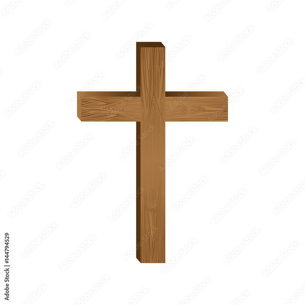 white background with wooden cross vector illustration white background with wooden cross vector illustration