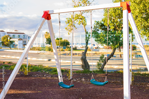 Children swing at Playground