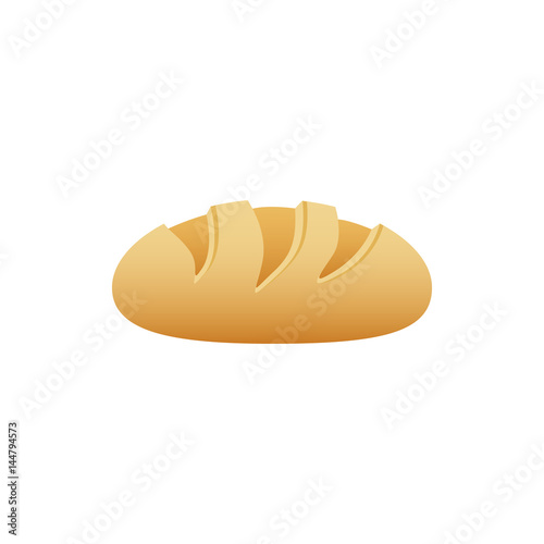white background with silhouette of bread vector illustration © grgroup