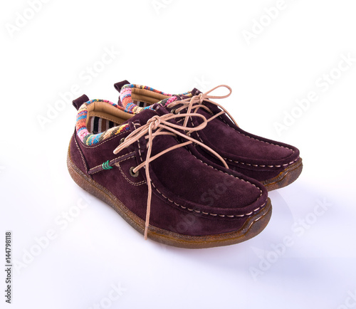 shoe or lady shoes isolated on background.