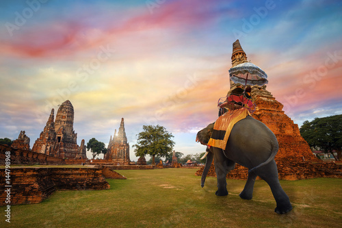 Wat Chaiwatthanaram temple in Ayutthaya Historical Park, a UNESCO world heritage site, Thailand © coward_lion