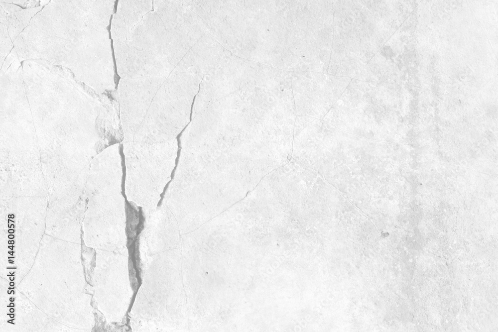 White Crack Cement Wall Background. White Crack Cement Wall Background.