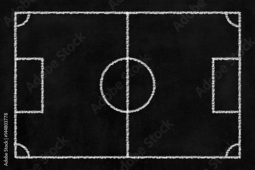 Chalkboard Soccer Background.