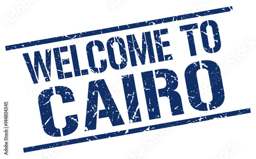 welcome to Cairo stamp