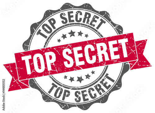 top secret stamp. sign. seal
