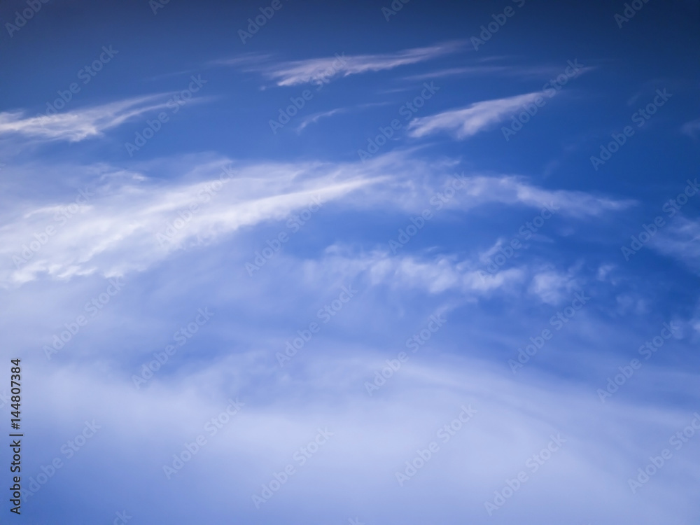 Beautiful clouds in blue sky background
