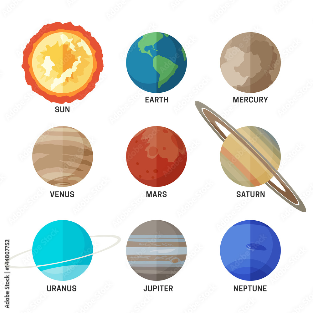 Fototapeta premium Planets of the solar system