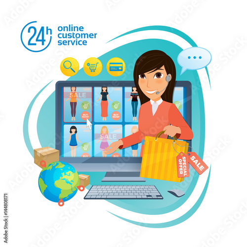 Electronic commerce with online shopping and delivery image with
