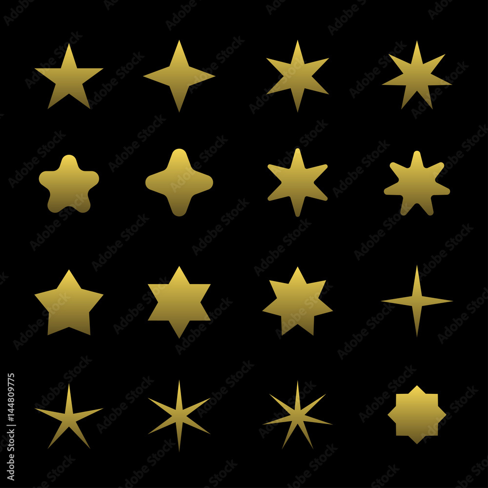 Golden star symbol