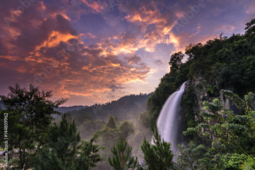 Beautiful Sunrise in Angel Waterfall