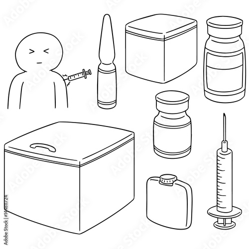 vector set of vaccine