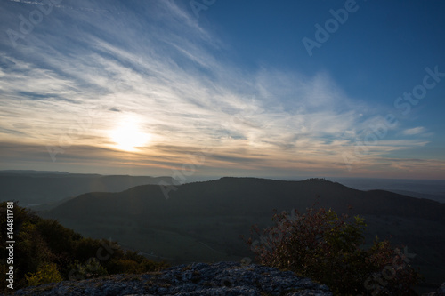 Sonnenuntergang am Rande der Schwäbischen Alb © EinBlick