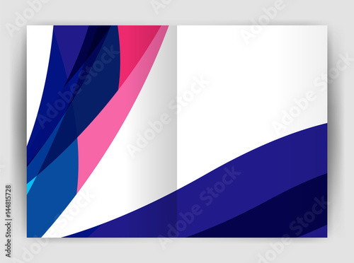 Wave design business brochure or annual report cover Free Download Wave design business brochure or annual report cover - GFXLoad