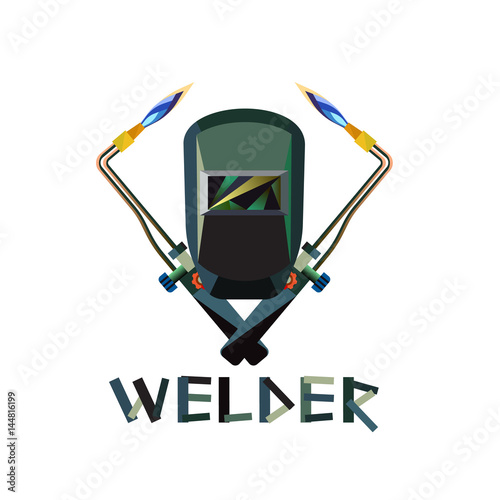 Welder Mask And Welding Torch