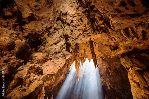 ray of light in cave