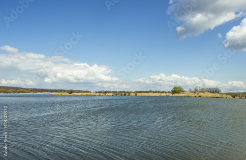 River landscape in spring