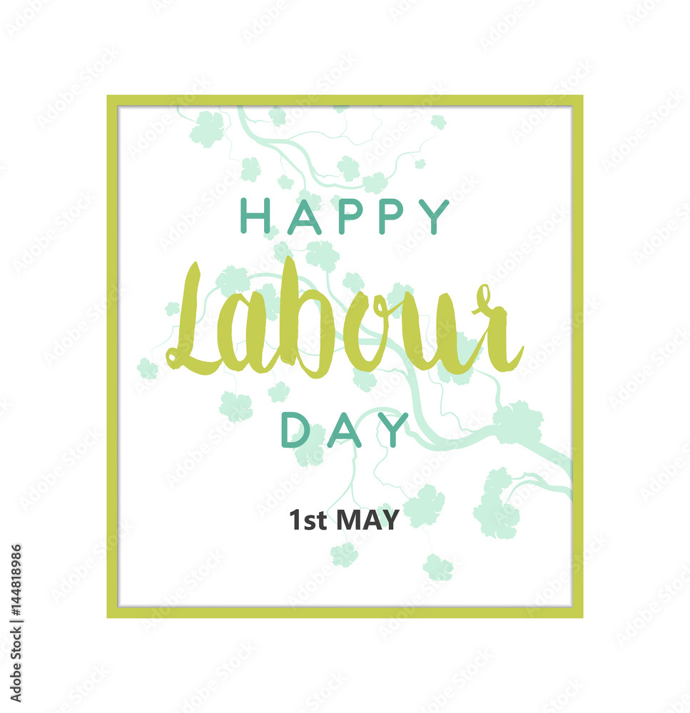 Obraz premium Labour Day Card