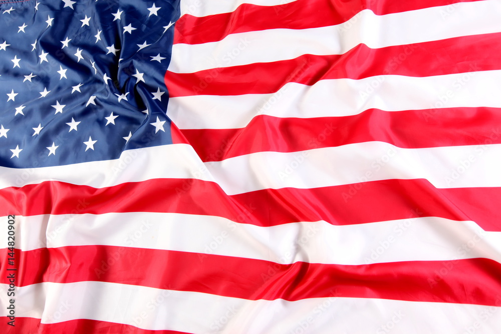 Obraz premium Close up of American flag