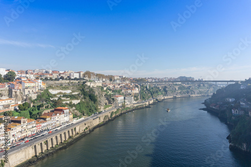 PORTO, PORTUGAL - November 17, 2016. old town of Porto and river, Portugal, Europe, is the second largest city in Portugal, has a population of 1.4 million. © ilolab
