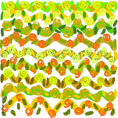 Abstract writing texture brown and yellow and green and light and dark seamless tone, design for greeting cards and banners and posters