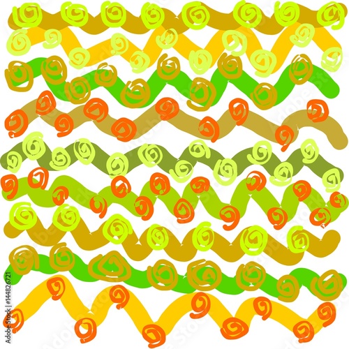 Abstract writing texture brown and yellow and green and light and dark seamless tone, design for greeting cards and banners and posters