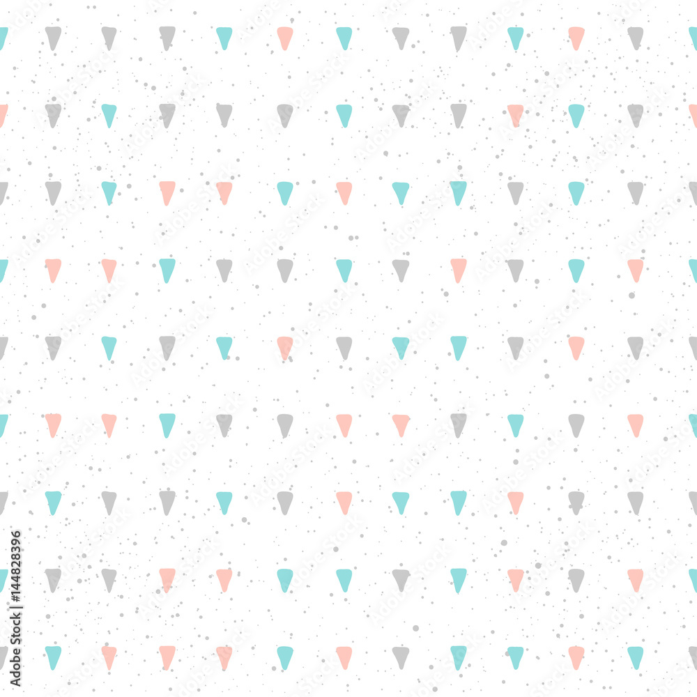 Doodle triangle seamless pattern background. Doodle triangle seamless pattern background.