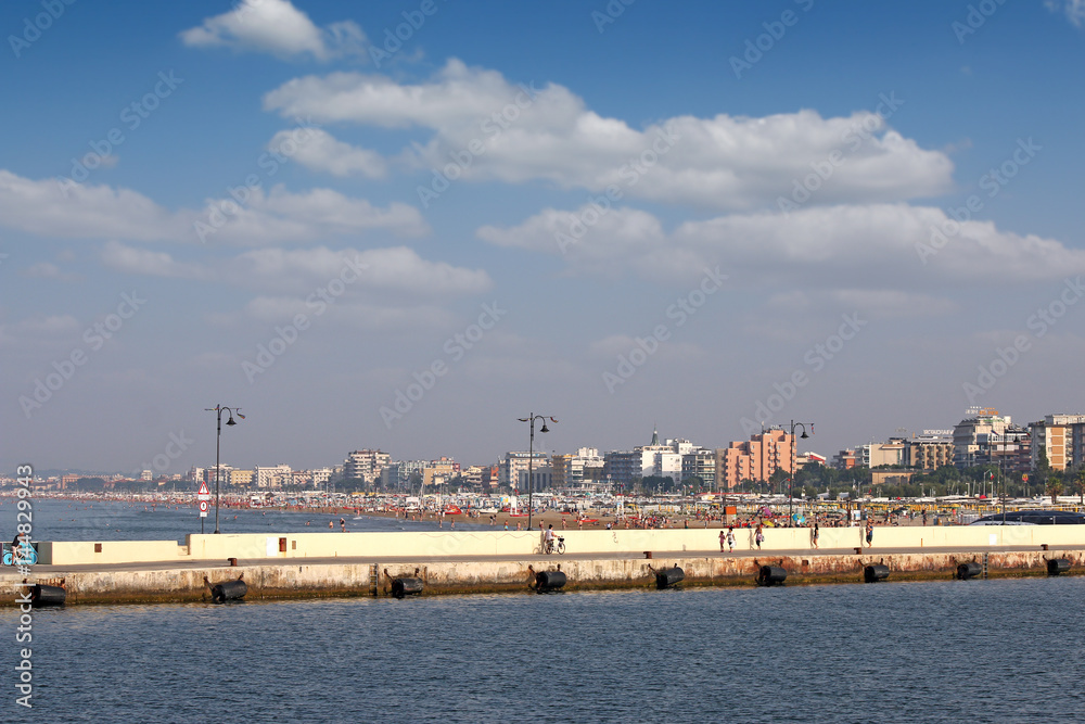 Rimini beach Adriatic sea summer season