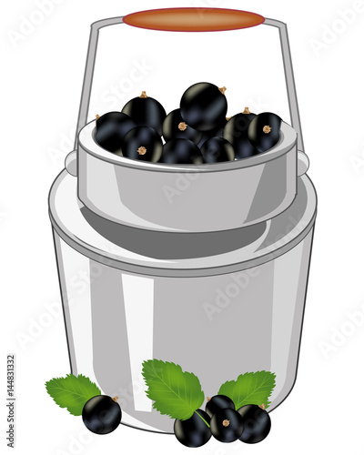 Can with berry currant