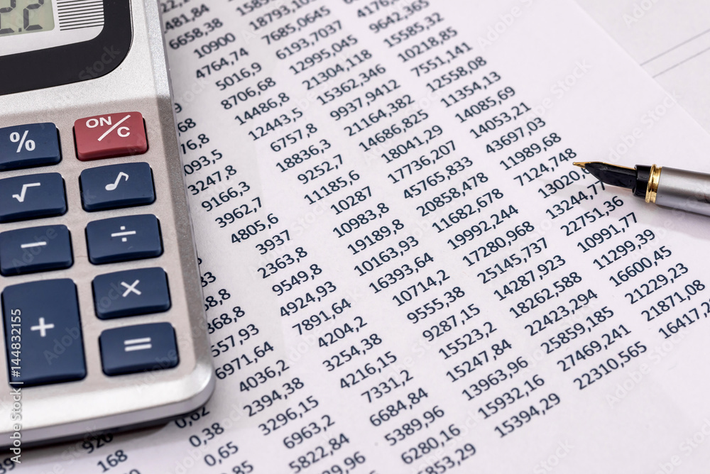 Business concept - Financial accounting graphs and charts analysis. counting about cost annual budget. Business concept - Financial accounting graphs and charts analysis. counting about cost annual budget.