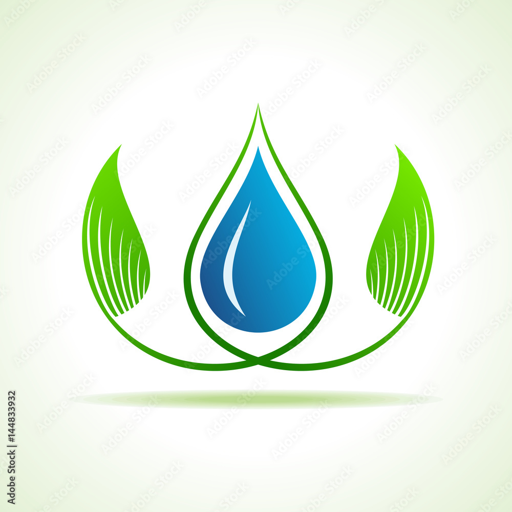 Save water and environment concept stock vector Save water and environment concept stock vector
