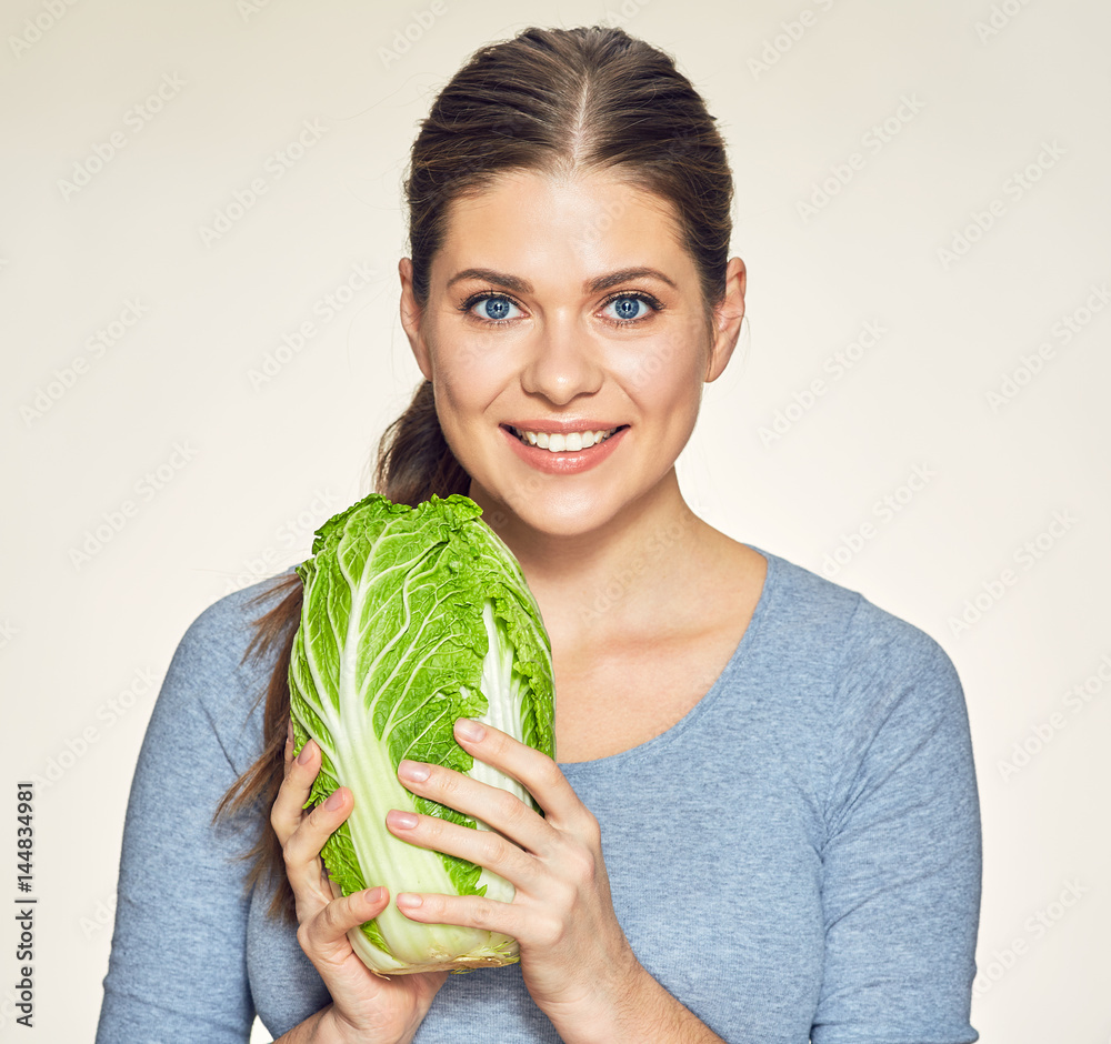 Green diet with healthy food and beautiful smiling woman. Green diet with healthy food and beautiful smiling woman.