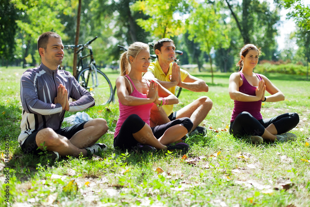 Fototapeta premium Yoga in nature