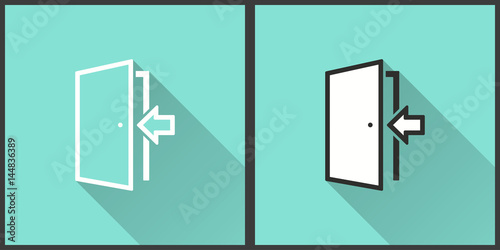 Door - vector icon.