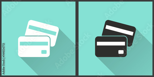Credit card - vector icon.