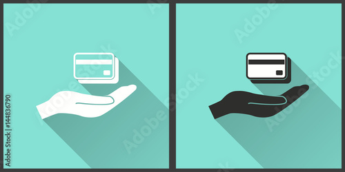 Credit card - vector icon.