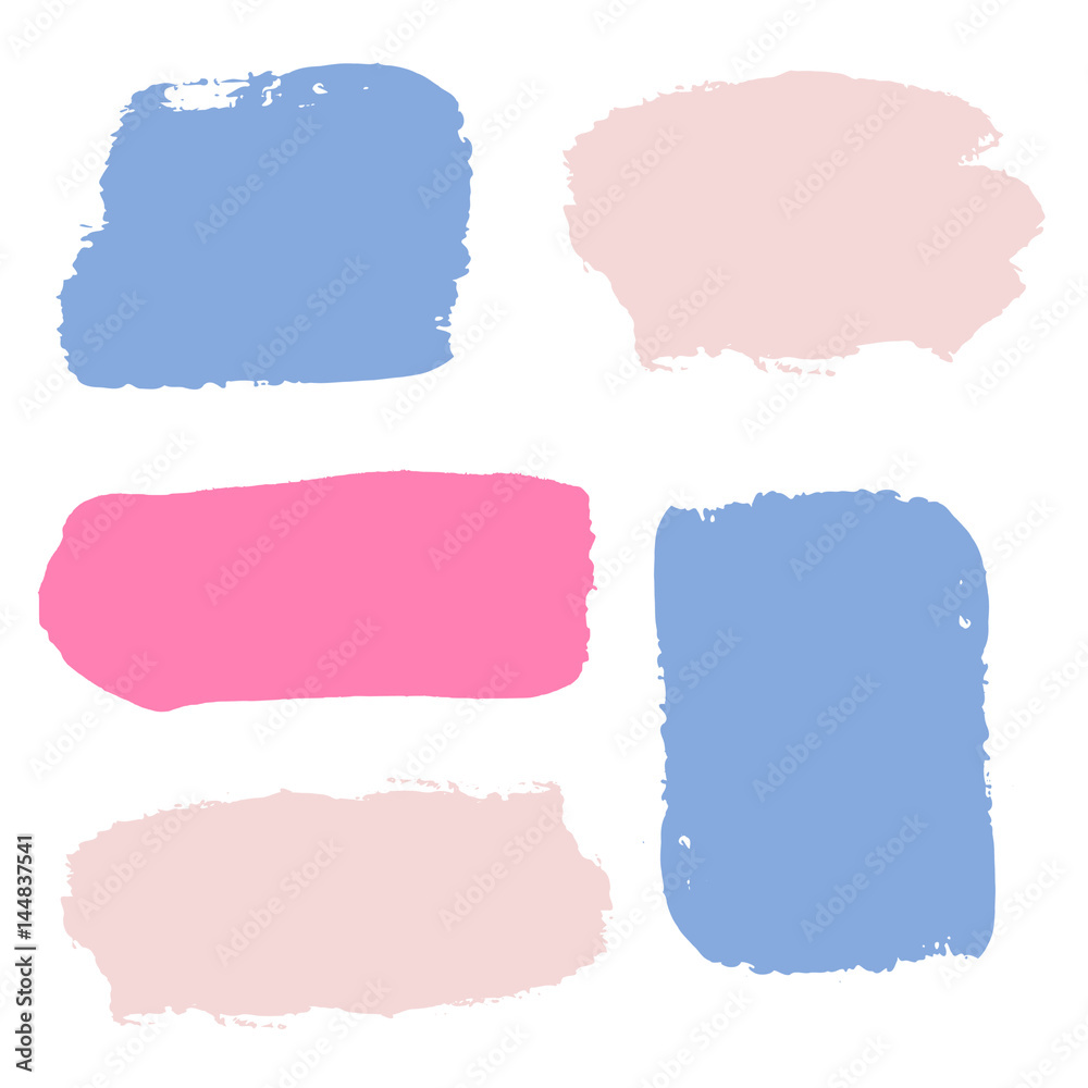 Colorful Brush Strokes Set Colorful Brush Strokes Set