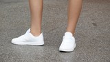 Female Feet And Sneakers
