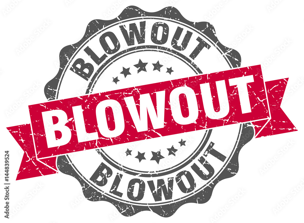 Fototapeta premium blowout stamp. sign. seal