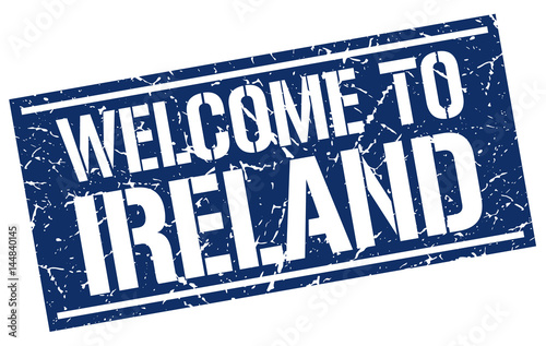 welcome to Ireland stamp