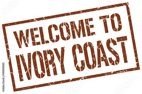 welcome to Ivory Coast stamp