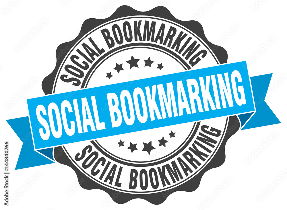 social bookmarking stamp. sign. seal