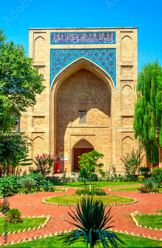 Atrium garden of Kukeldash Madrasah, Uzbekistan