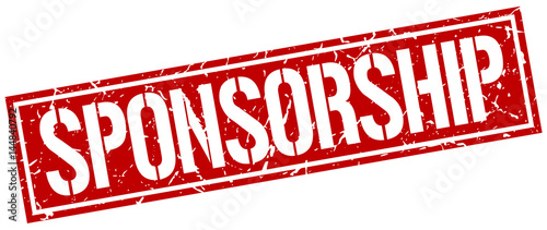 sponsorship square grunge stamp