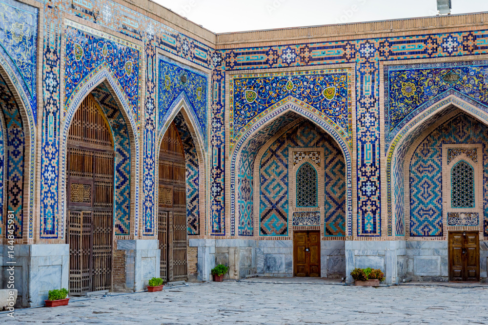 Obraz premium Arches of Samarkand Registan, Uzbekistan